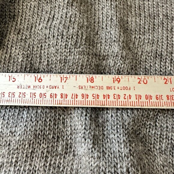 Alpaca Blend Cardigan Sweater Womens Medium Kimono Sleeve Banana Republic Gray - Picture 7 of 7